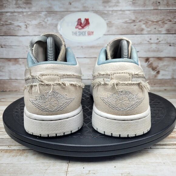 Jordan 1 Low Se Canvas Iris Whisper Sail Sneakers Women's Size 9.5 Walking Shoes - Picture 8 of 14